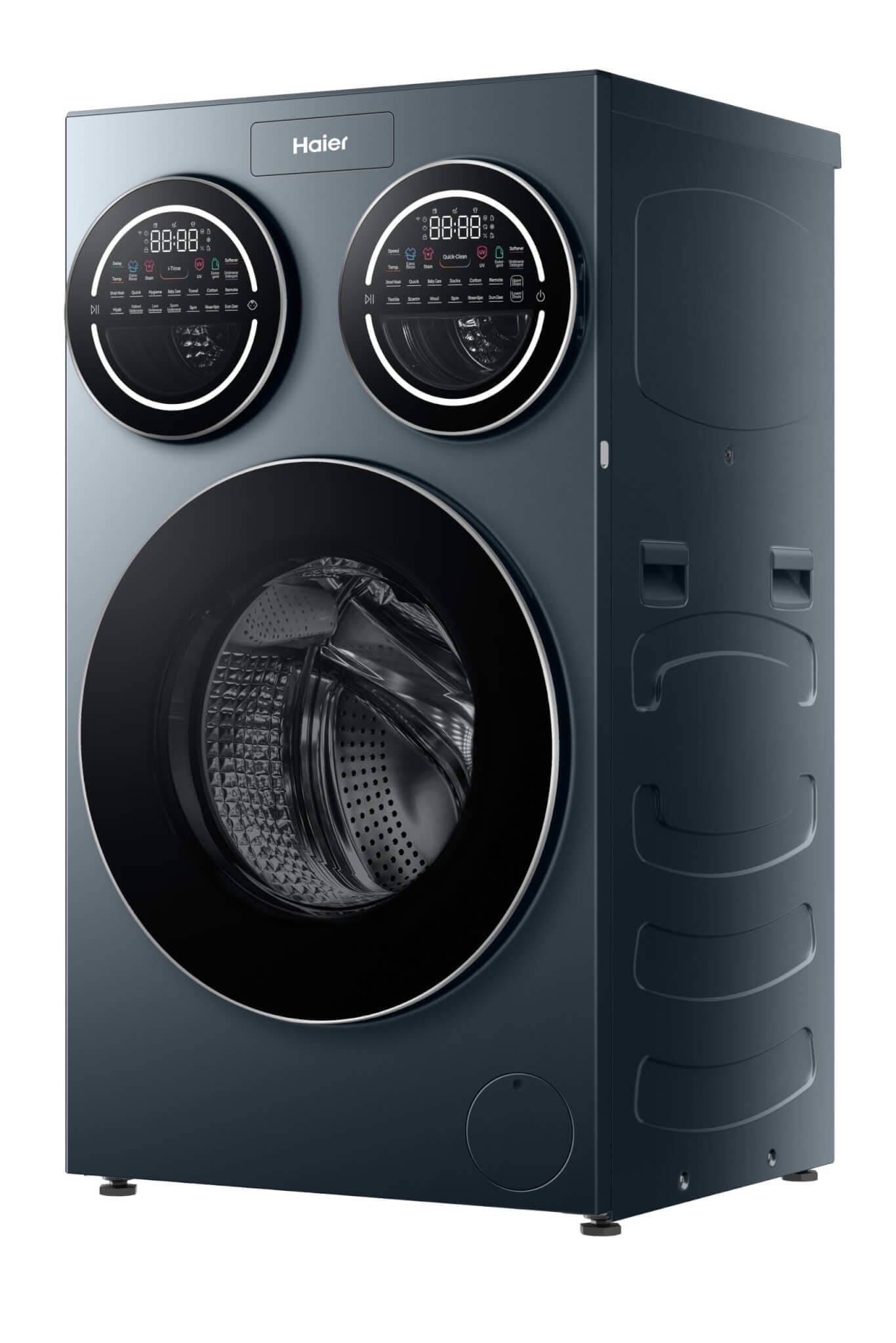 Haier 10KG +1+1 triple drum front load washing machine HW110-BD14697GNU1 (UAE) Thumbnail 4