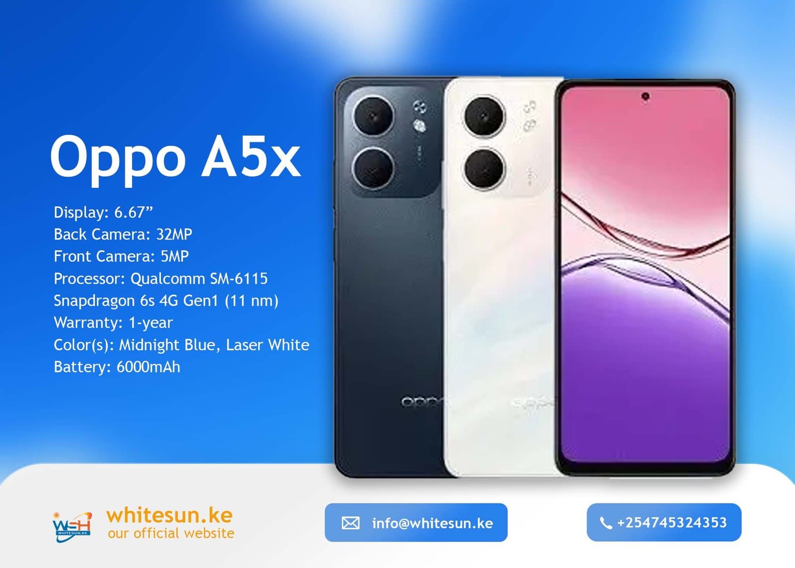 Oppo A5x 4GB 64GB