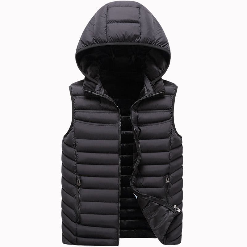 Sleeveless half puff jacket (branded embroidery) Thumbnail 6