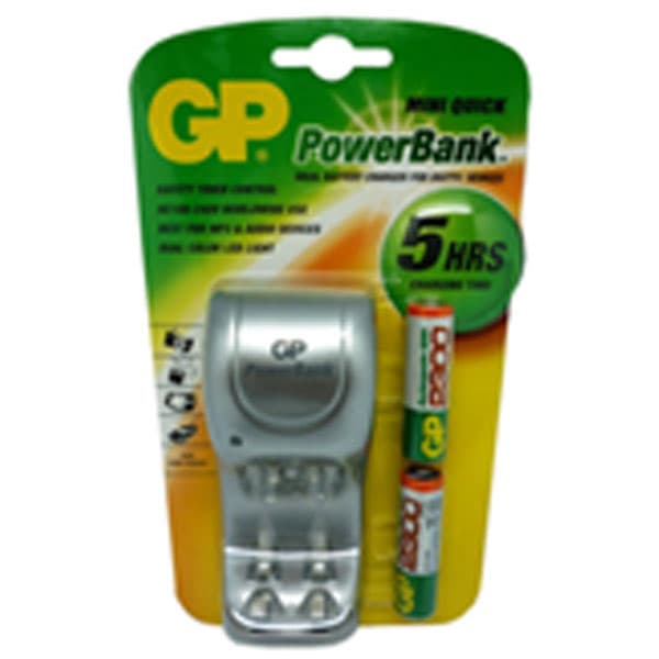 2 Aa Rechargable Battery W/Charger 2300Mah Gp