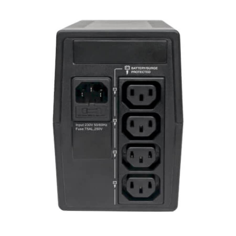 Line Interactive Ups, C13 Outlets (4) – 230V, 650Va, 360W, Ultra-Compact Design Tripp-LiteLine Interactive Ups, C13 Outlets (4) – 230V, 650Va, 360W, Ultra-Compact Design Tripp-Lite Thumbnail 2