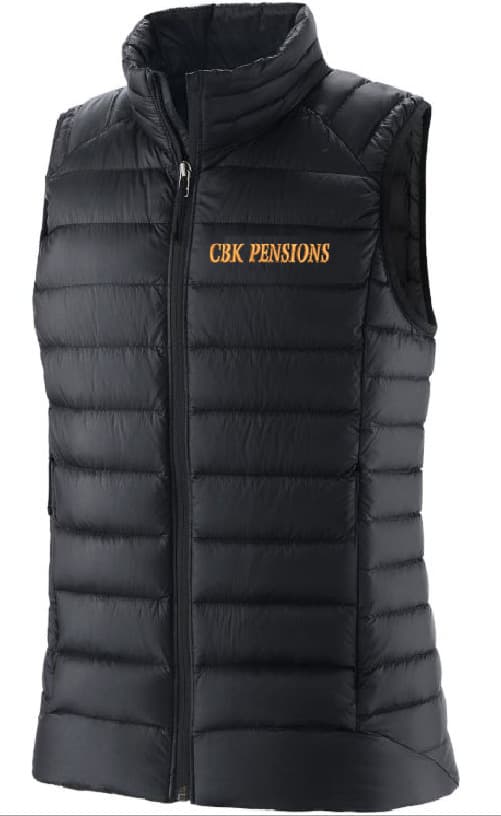 Sleeveless half puff jacket (branded embroidery) Thumbnail 3