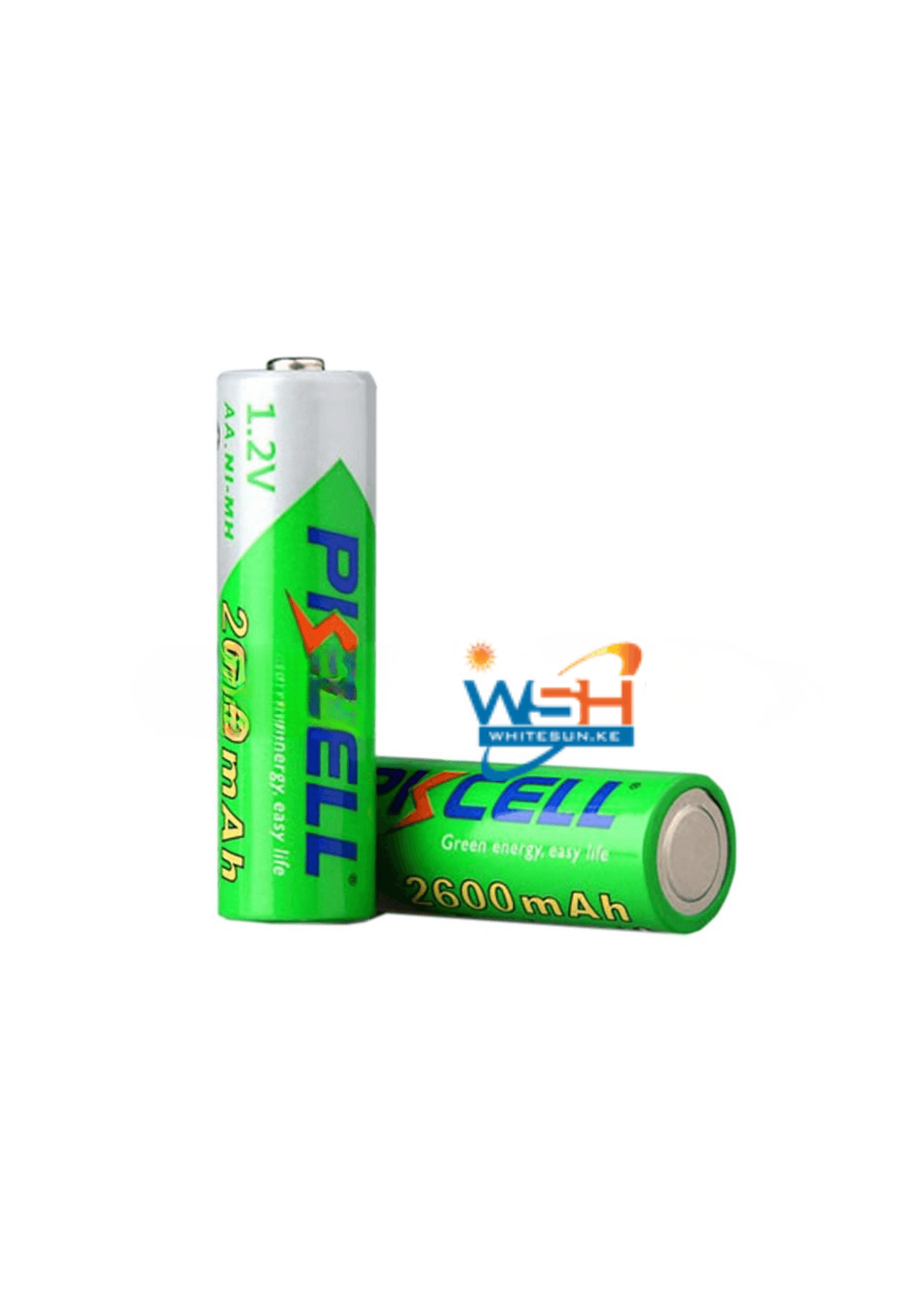 AA Nimh Rechargable 2600Mah Battery Pack Of 2, PKCELL
