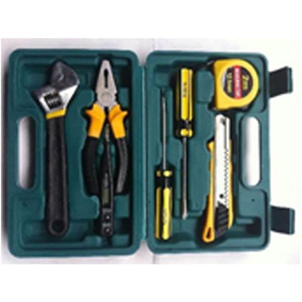 toolkit-7pcs-in-green-plastic-case
