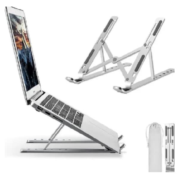 foldable-aluminum-laptop-stand-weight-cap-5kg-silver-size-240x45-165x60-148mm