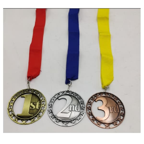 antique-bronze-medal-with-yellow-ribbon-for-all-sports-and-academics-3rd-position-size-70mm