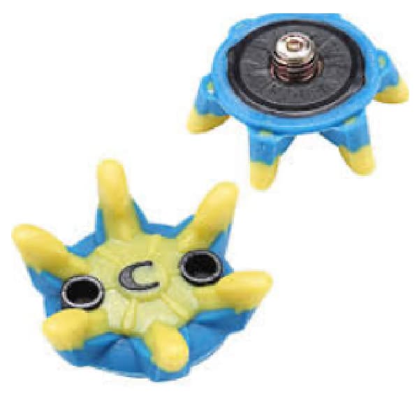golf-shoe-spikes-blue-yellow-xd10