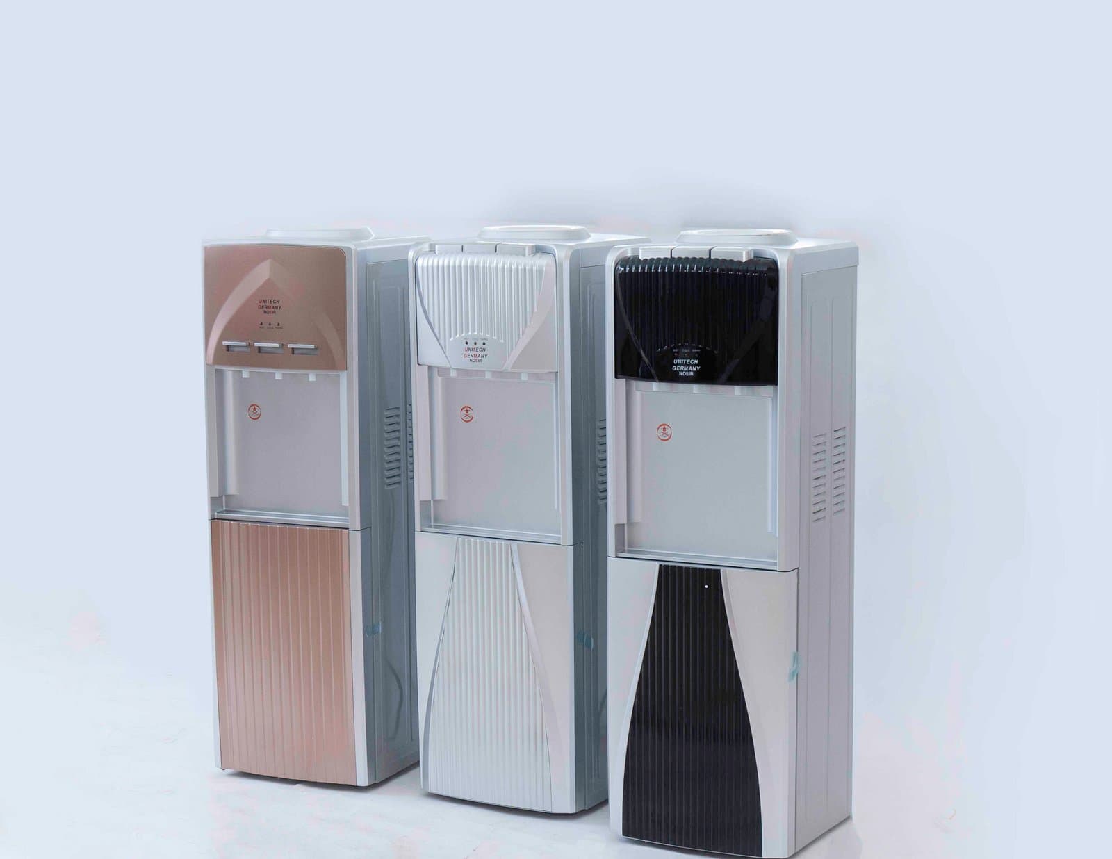 Whitesun UNITECH Germany Water Dispenser – 220–240 V, 50/60 Hz - Gold/Silver/Black & Silver Thumbnail 3