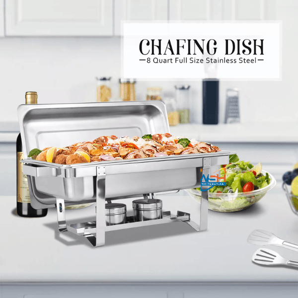 1 FOOD PAN CATERING STAINLESS STEEL CHAFER CHAFING DISH