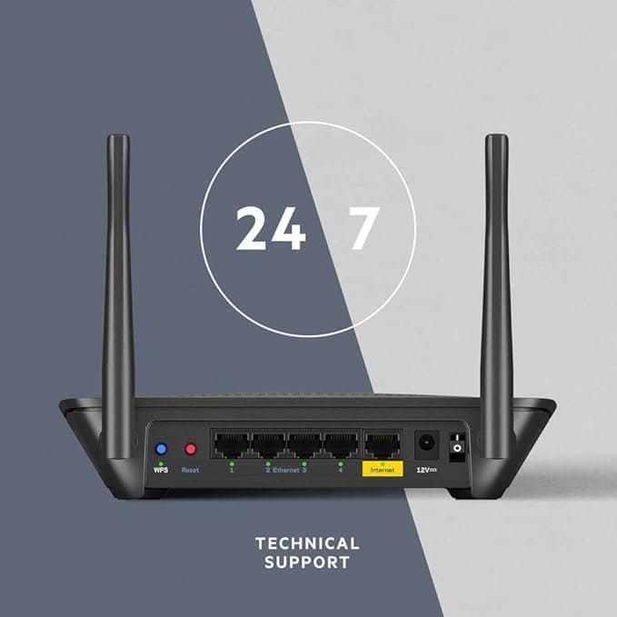 Linksys Mesh Wifi 5 Router, Dual-Band, 1,200 Sq. ft Coverage, Supports Guest WiFi, Parent Control,12+ Devices, Speeds up to (AC1300) 1.3Gbps - MR6350 Thumbnail 4