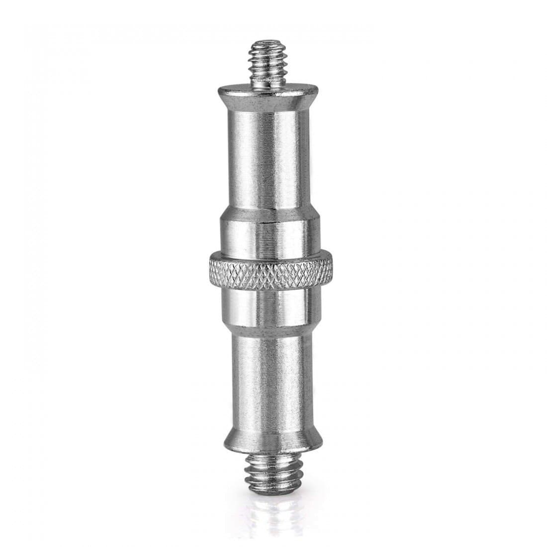 1/4" male to 3/8" male Light Stand Spigot Adapter