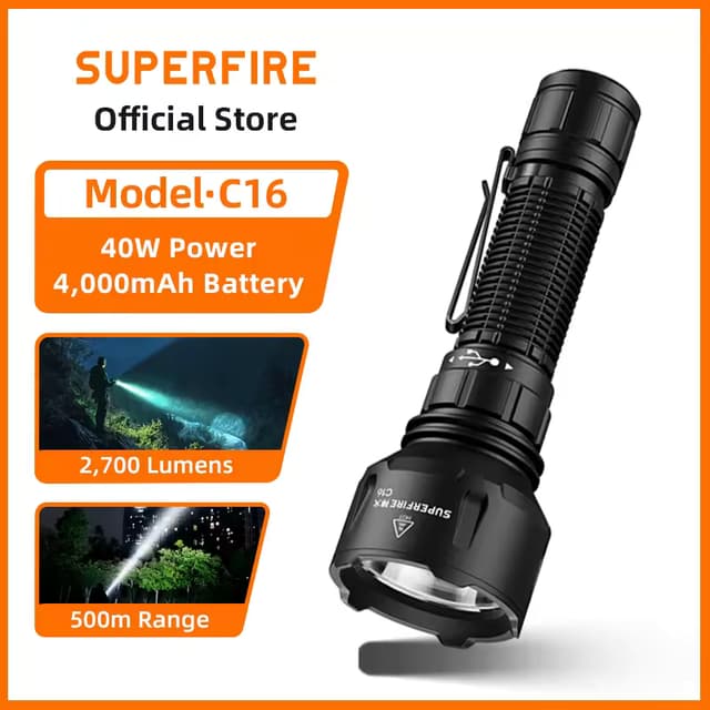 superfire-c16-long-range-led-flashlight-2700lm-500m-beam-rechargeable