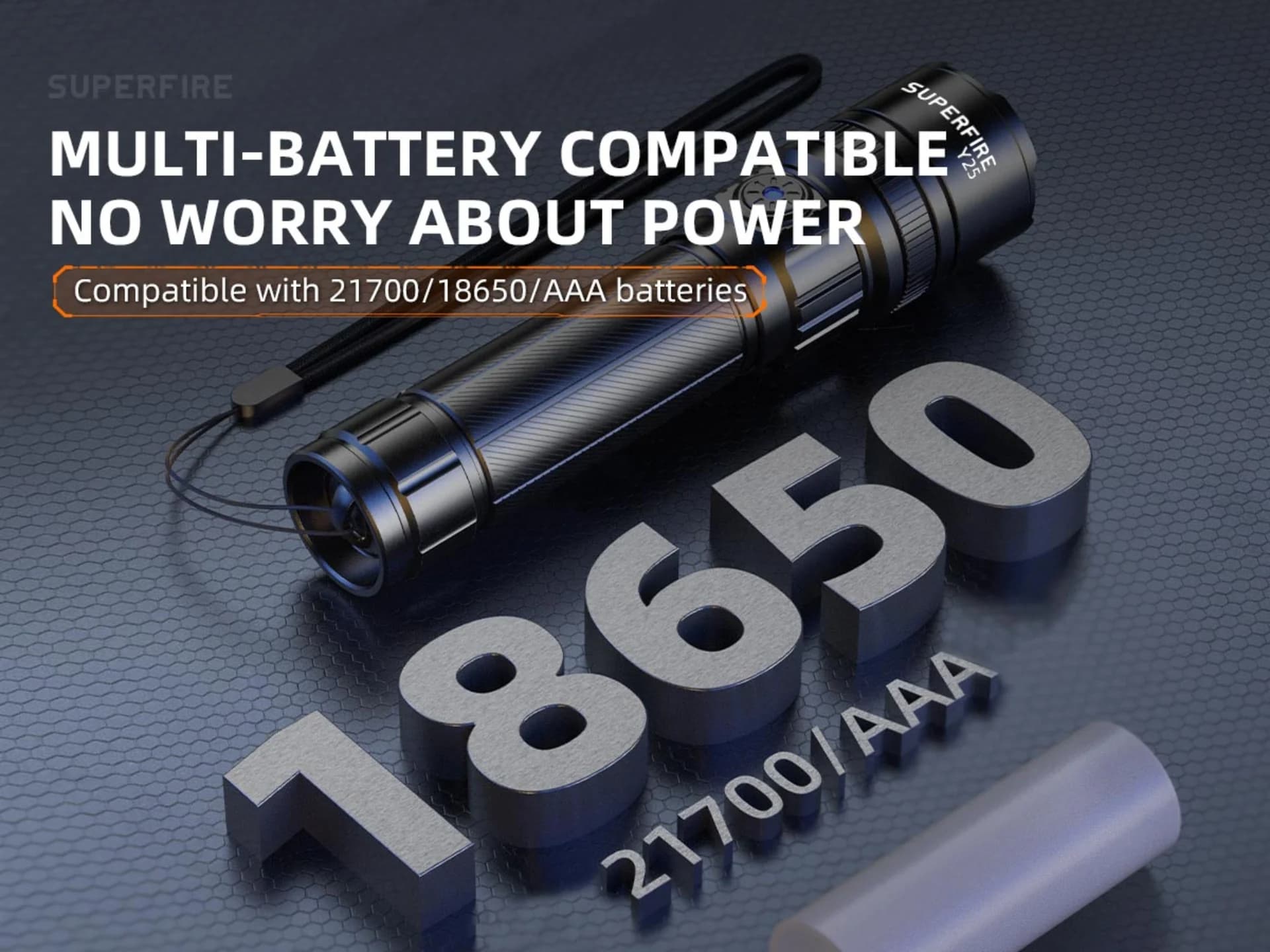 SUPERFIRE Y25 Zoomable Flashlight Thumbnail 8