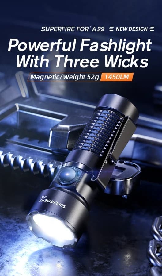 SUPERFIRE A29 EDC Portable Flashlight