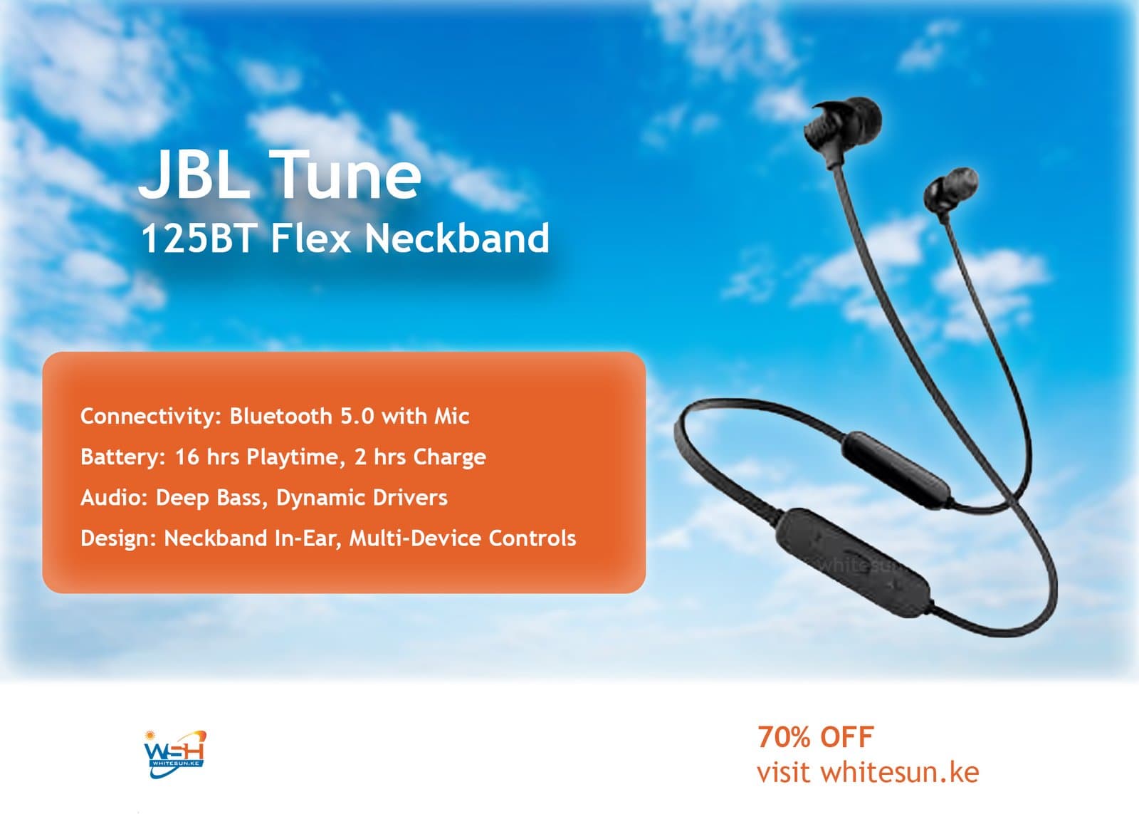 JBL Tune 125BT Flex Neckband