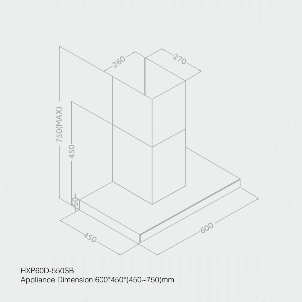 Haier 60cm Built-in Kitchen Hood HCH-T560T5BX