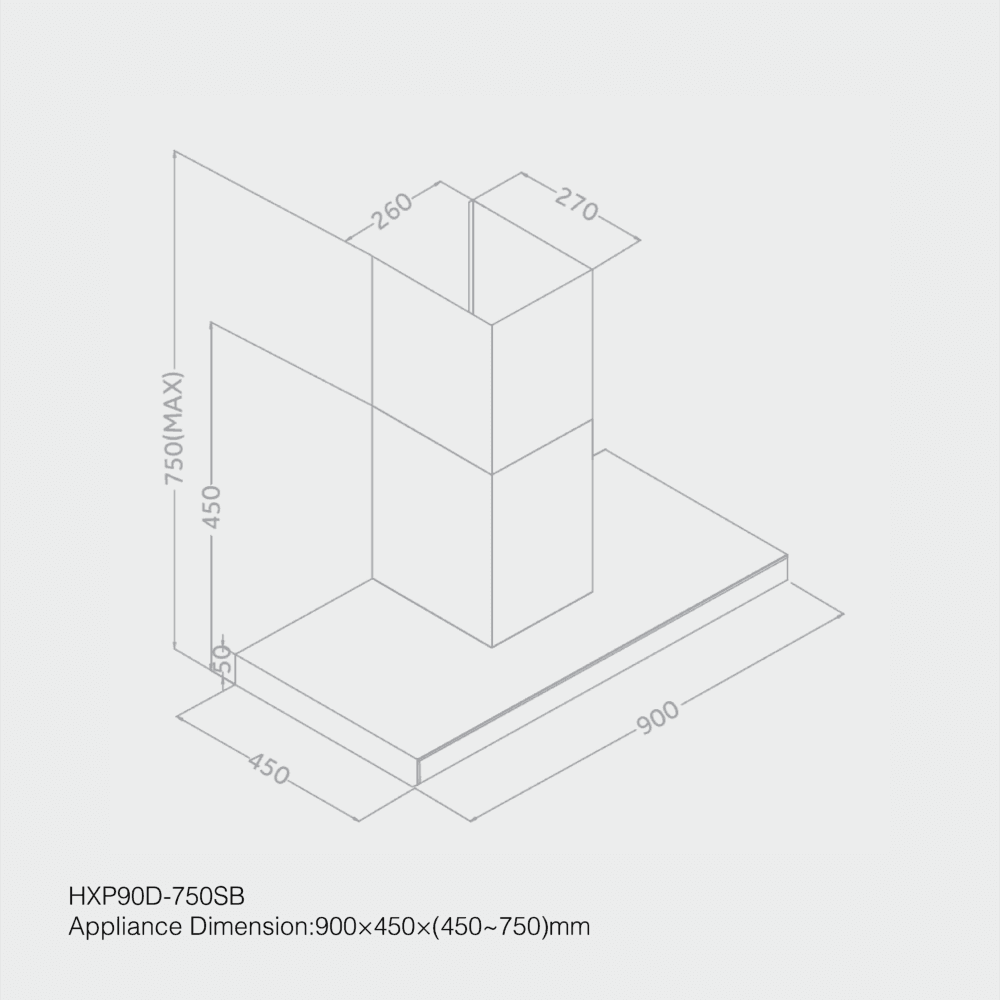 Haier 90cm Built-in Kitchen Hood HCH-T390T7BX Thumbnail 2