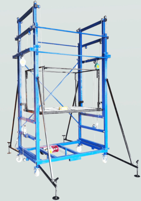 electric-extension-scaffolding-max-exntension-height5-0m-close-size160100260cm-folding-size24011070cm-voltage220v-50hz-motor-power1800w-nw-230kg-max-laod300kg-with-3-section-frame-with-four