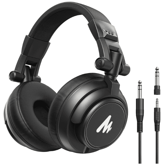 dj-studio-monitor-headphones-with-50mm-driver-maono-professional-studio-monitor-headphones-wired-closed-back-over-ear-dj-headset-with-50mm-drivers-and-1-4-inch-to-3-5mm-jack-for-guitar-amp-recording