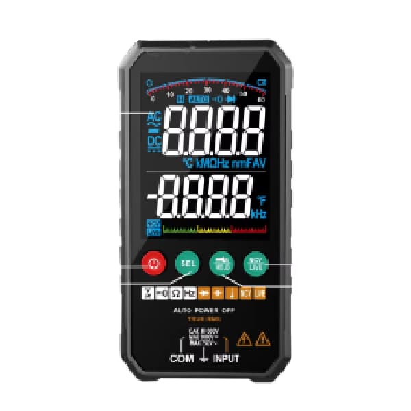 Smart Digital Multimeter 107C CAT III 600V Max 1000V 6000 Count Jumbo Display Precision Meter