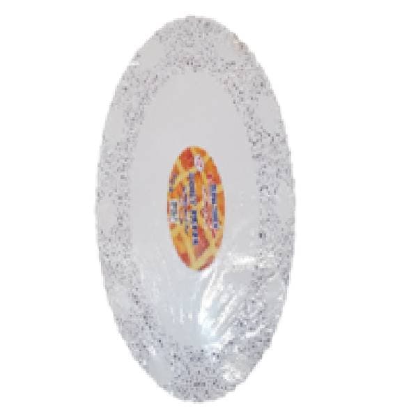 St- White Doyley Paper Oval 17 X 24 Cm, Pack Of 250 Pcs